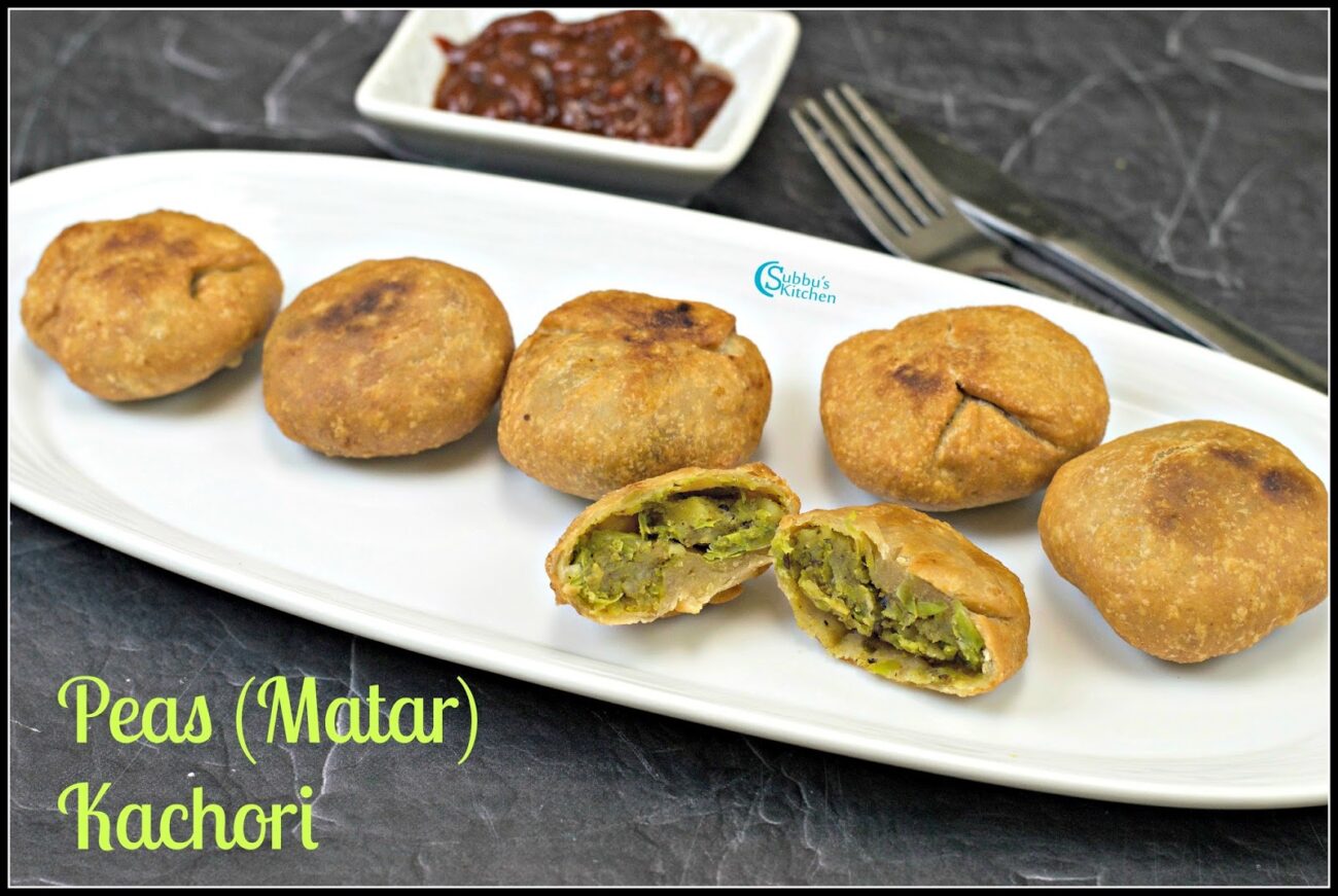 Matar Kachori Recipe Green Peas Kachori Recipe Subbus Kitchen