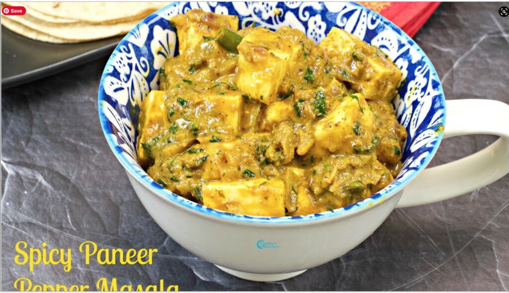 Spicy Paneer Coconut Pepper Curry Recipe Subbus Kitchen