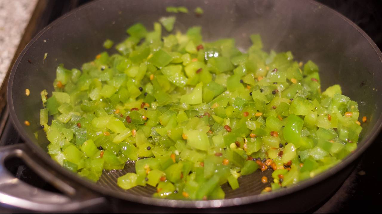 Capsicum Paruppu Usili Recipe Subbus Kitchen