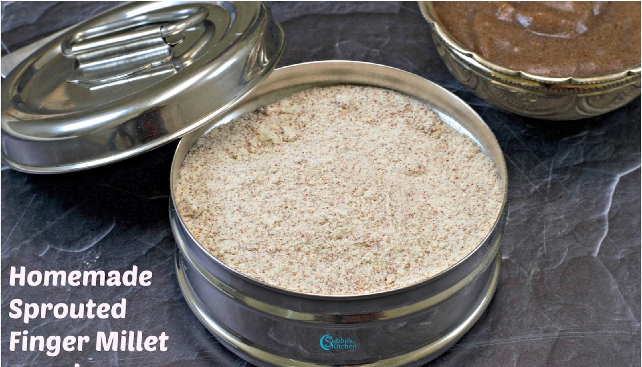 Homemade Sprouted Ragi Powder Recipe | Ragi Porridge for Babies ...