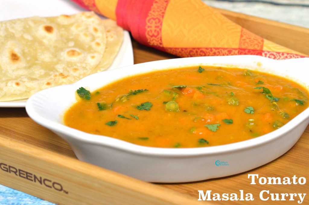 Tomato Masala Curry Recipe | Tomato Masala Gravy Recipe