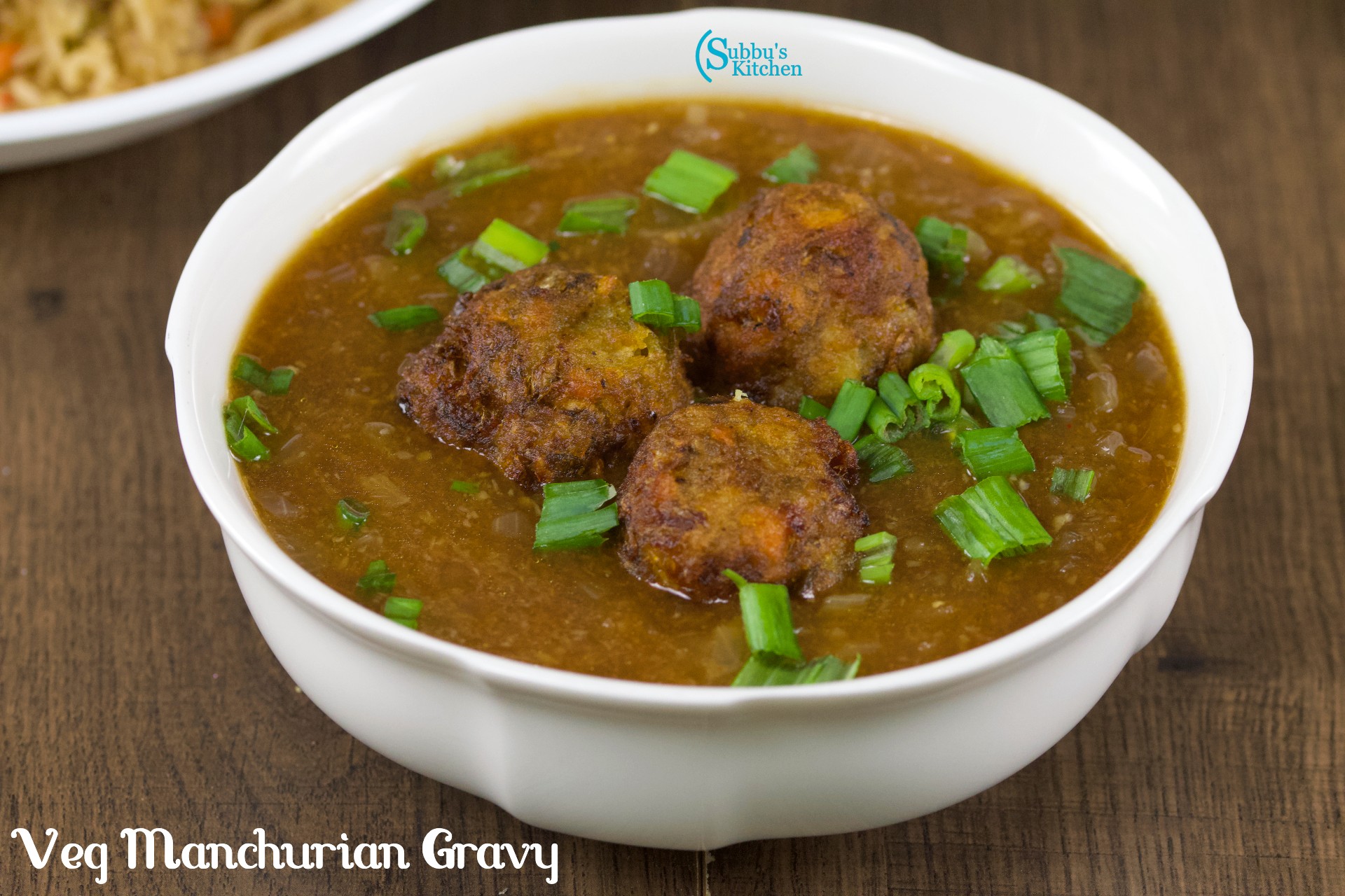 Vegetable Manchurian Gravy Recipe Subbus Kitchen