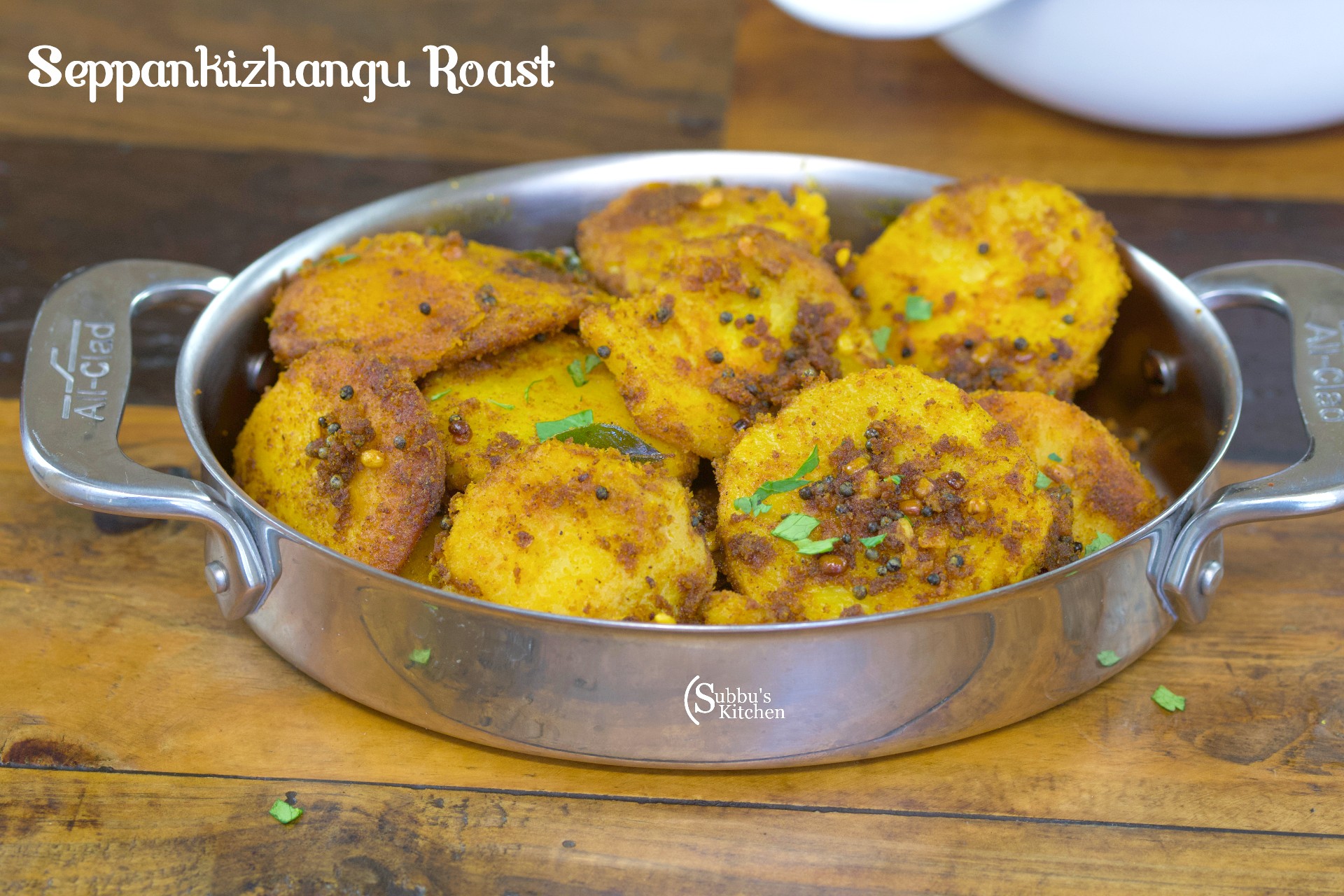 Seppankizhangu Roast | Arbi Roast | Taro Root Roast