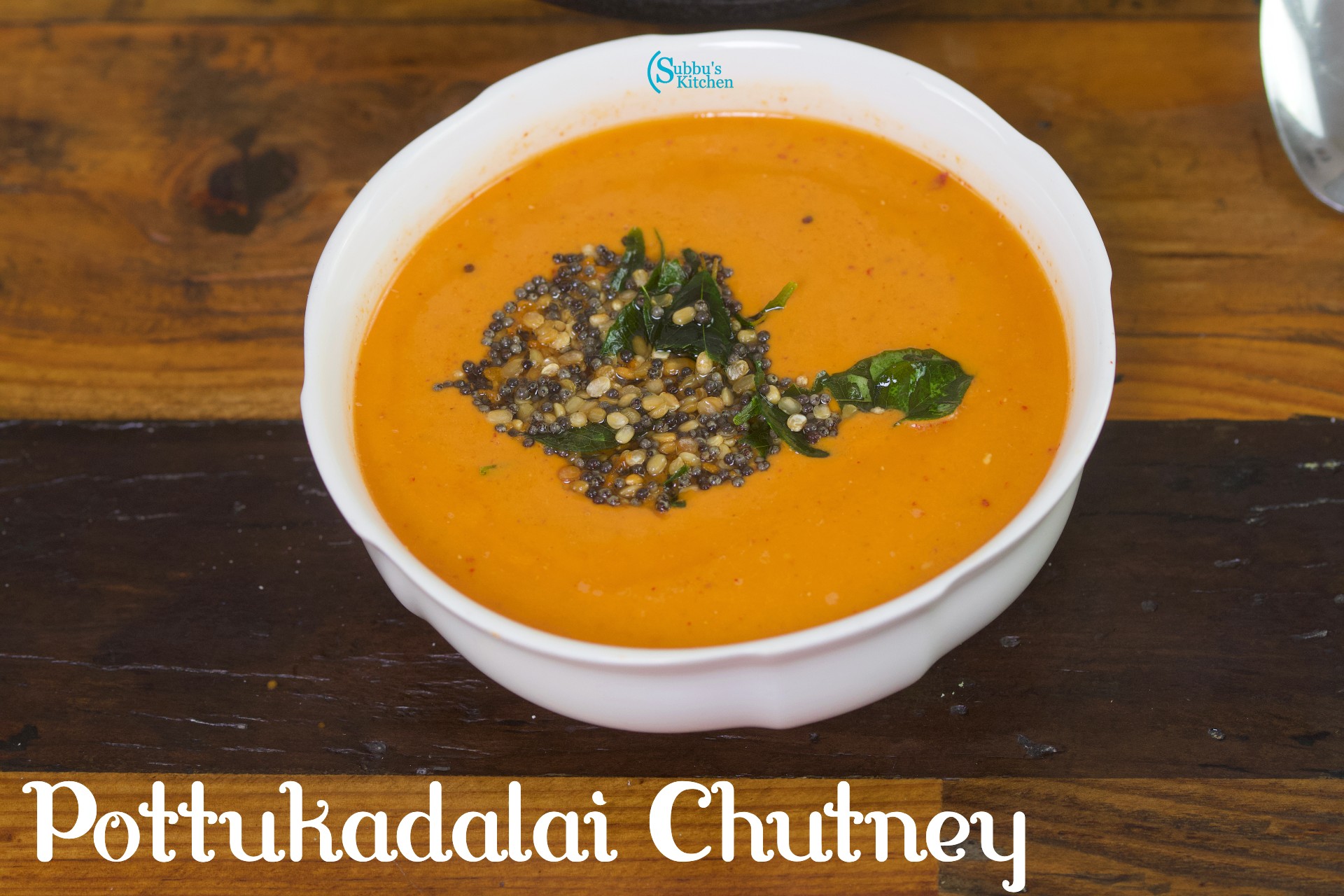 Pottukadalai Chutney Roasted Gram dal Chutney Subbus Kitchen