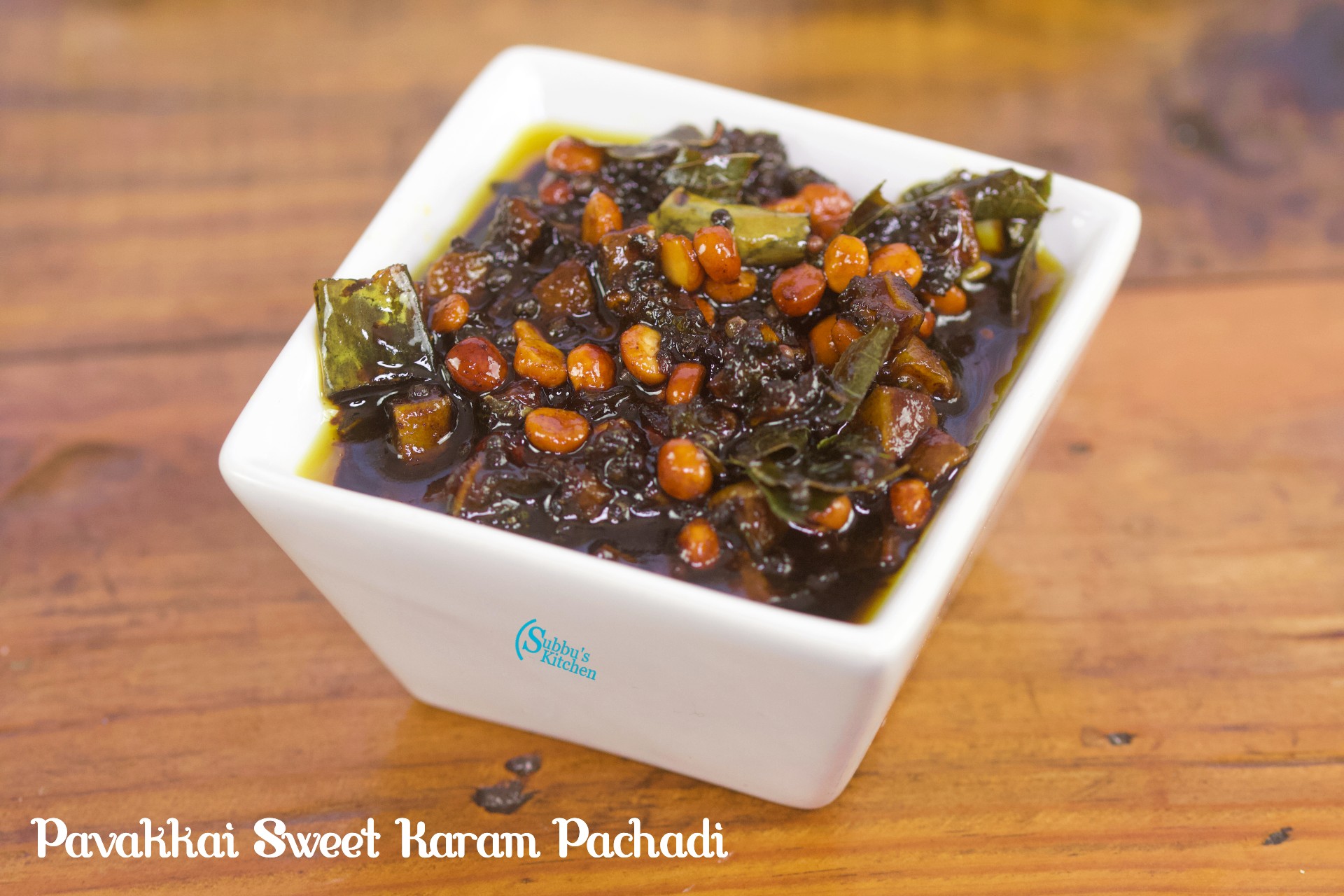 Pavakkai Sweet Karam Pachadi | Bitter Gourd Sweet Spicy Pachadi