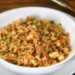 Spicy Chili Garlic Fried Rice with colorful vegetables and Paneer