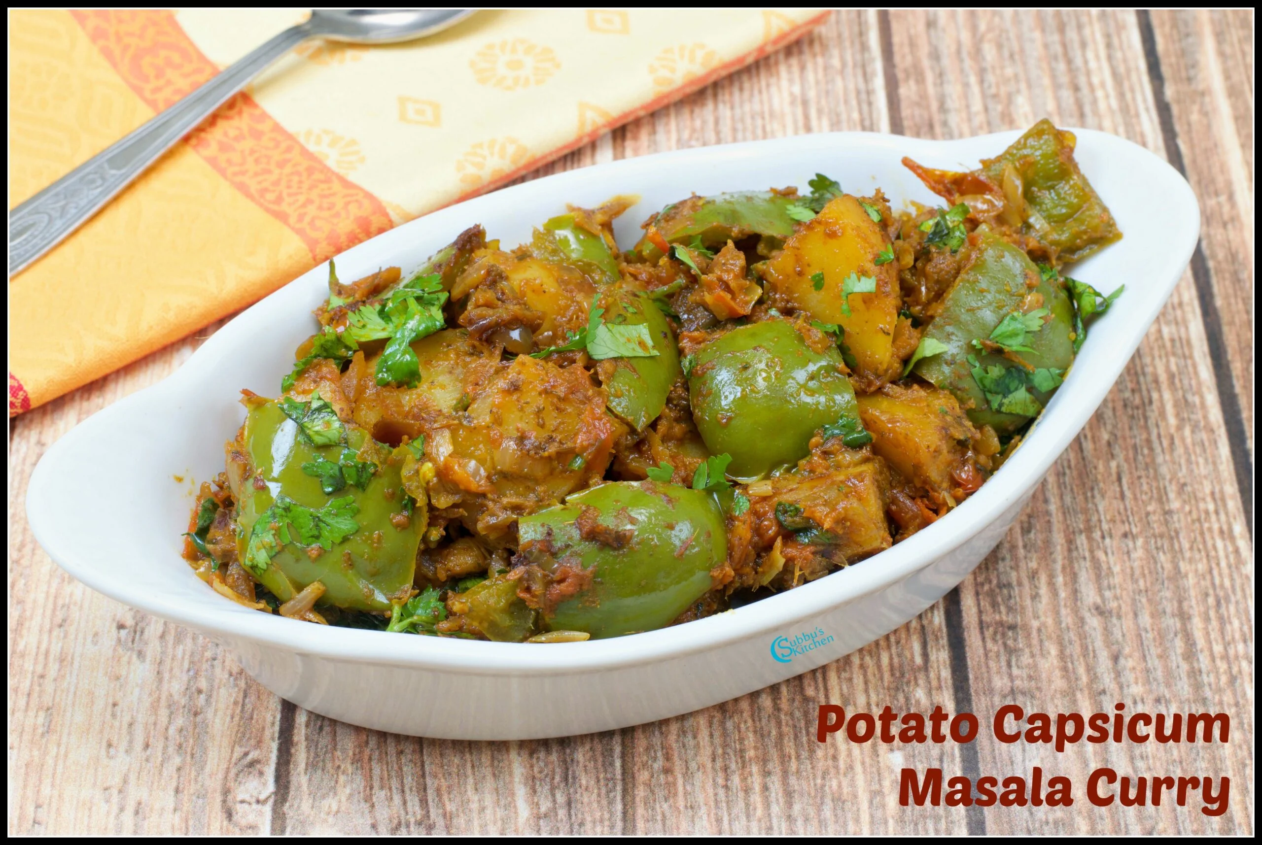 Aloo Capsicum Masala Curry Recipe