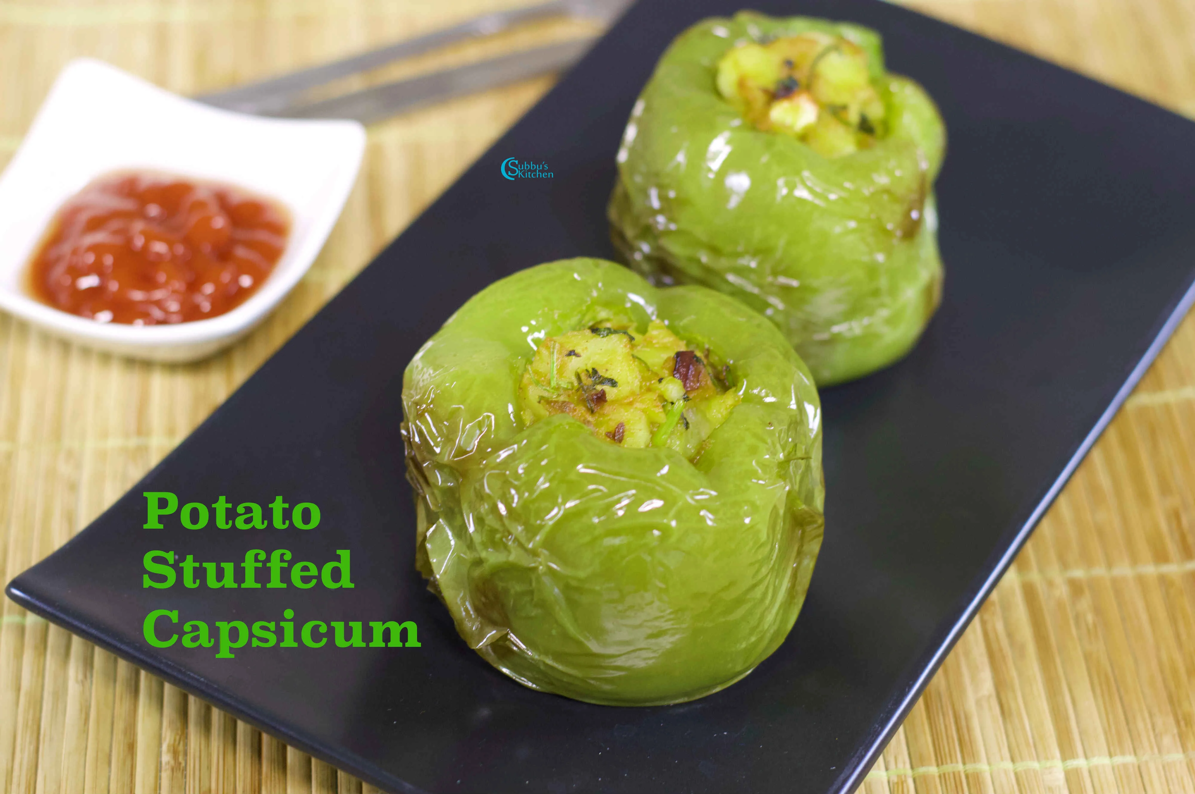 Stuffed Capsicum | Potato Stuffed Bell Pepper