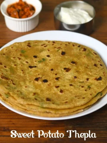 Sweet Potato Thepla | Sweet Potato Roti